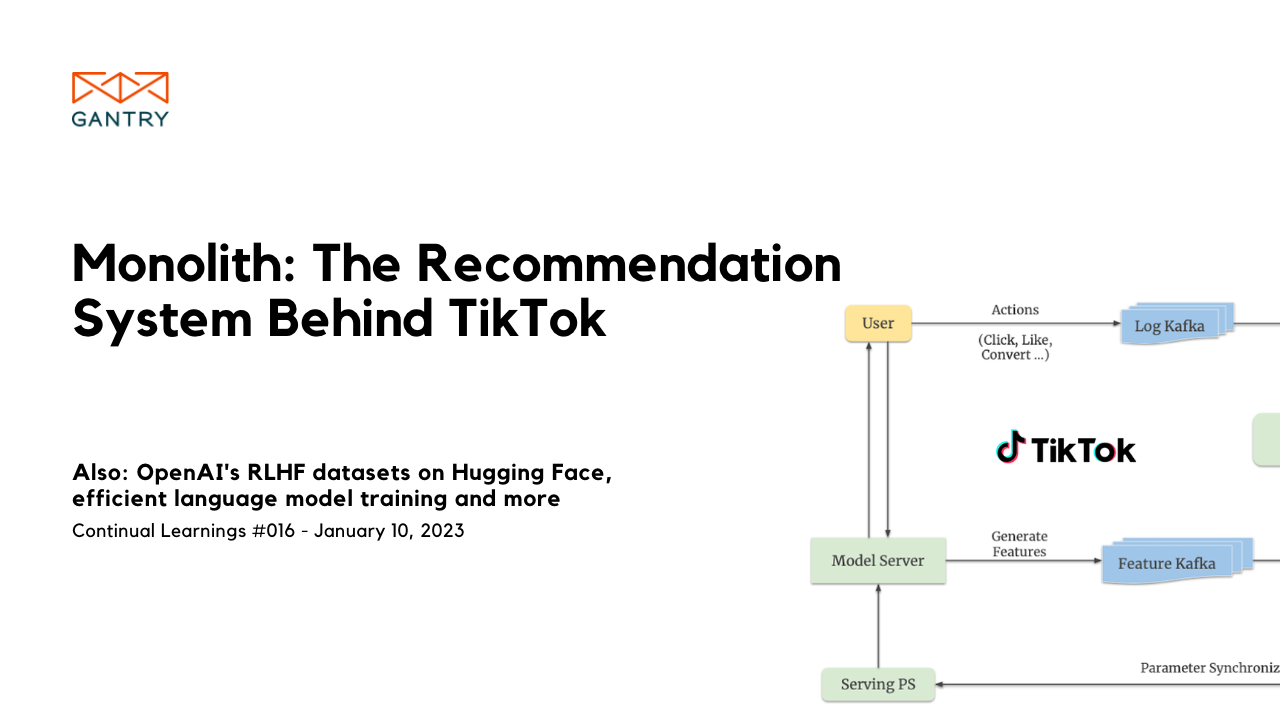 Monolith recommendation system diagram